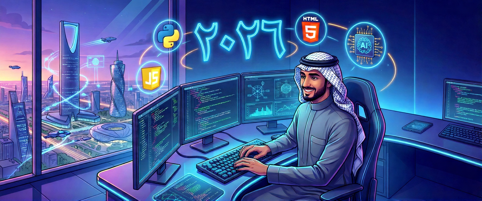 دليل تعلم البرمجة من الصفر 2026 كيف تبدأ وتضمن وظيفتك الأولى؟