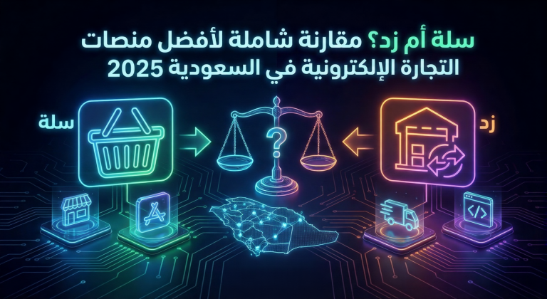 سلة أم زد؟ مقارنة شاملة لأفضل منصات التجارة الإلكترونية في السعودية 2025