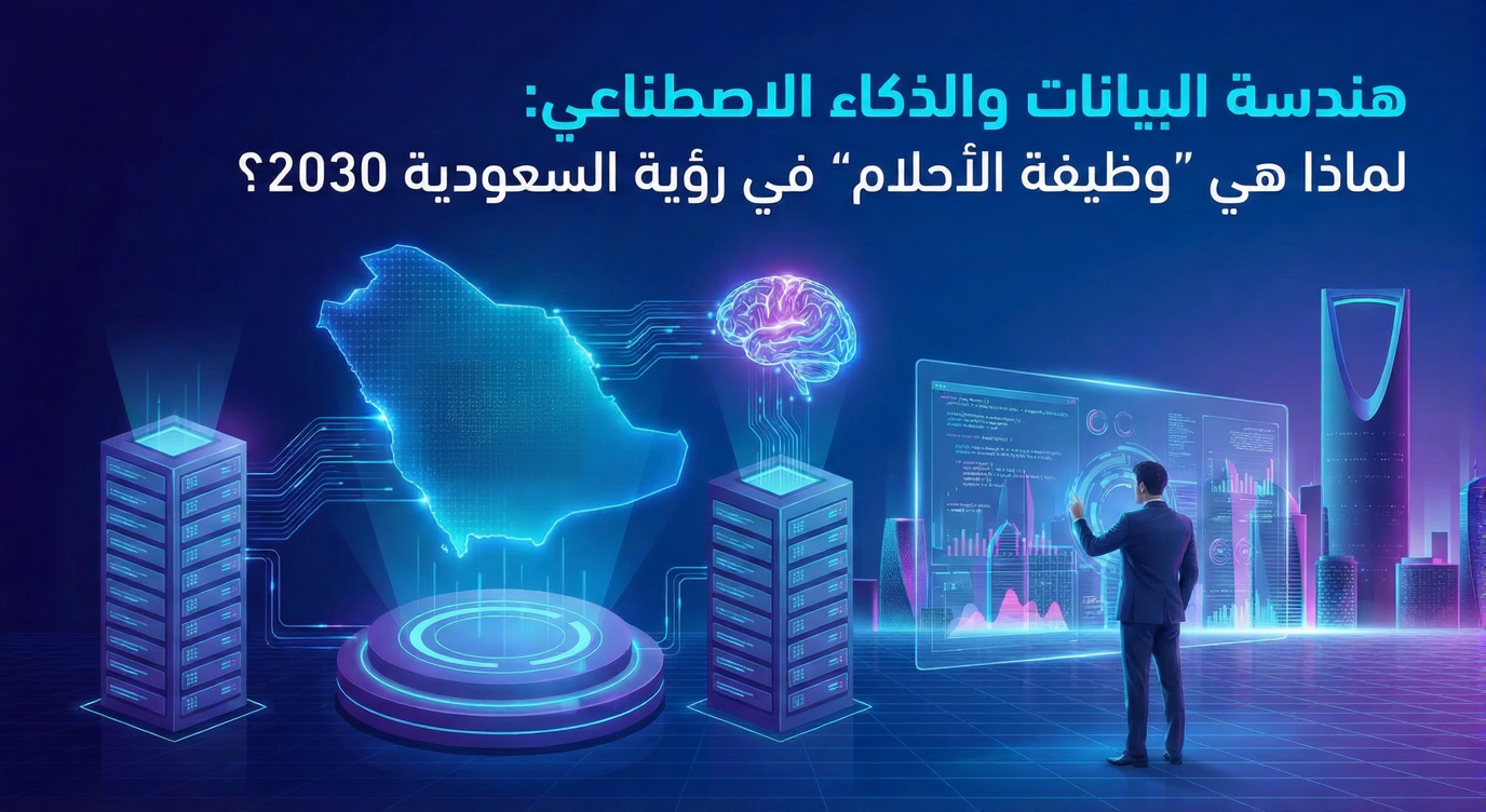 هندسة البيانات والذكاء الاصطناعي: لماذا هي "وظيفة الأحلام" في رؤية السعودية 2030؟